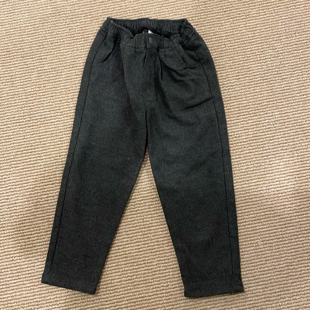 Zara size 3/4 Charcoal gray wool blend pants